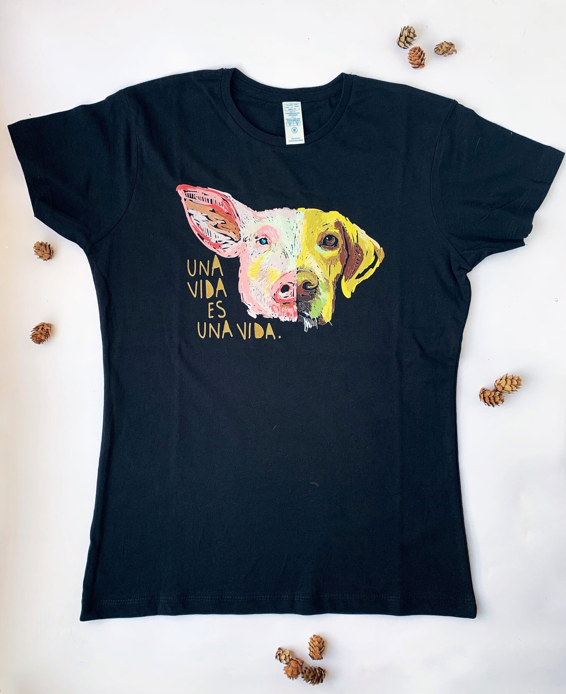 Camiseta mujer una vida es una vida - 2